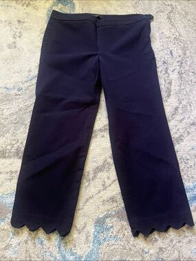 Talbots Navy Chatham Crop Pants